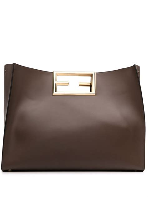 fendi way large tote bag